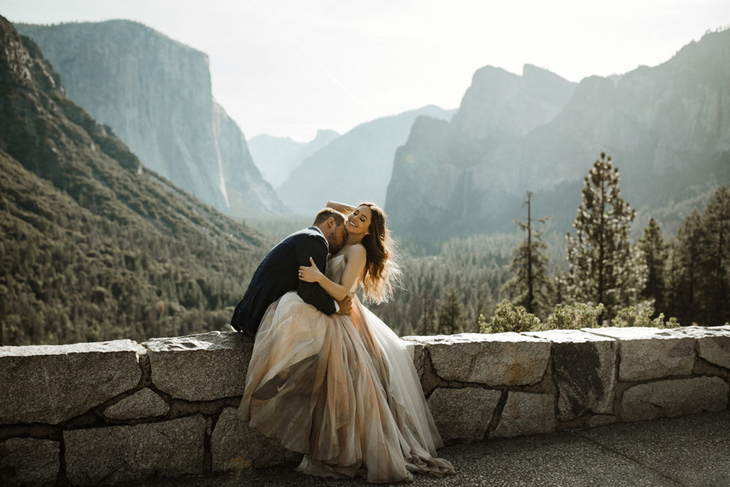 Yosemite Elopement at Tunnel View, planning AddyRose Design, Photography Erin Northcutt